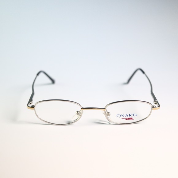 eyeart HOWARD silver gold 42-19-135 eyeglasses small full frame rectangle N12 - Picture 1 of 9